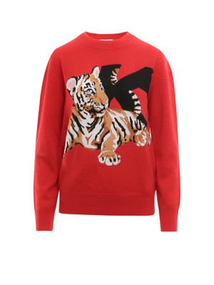 Pre-owned Krizia K  Sweater 40 It In Red