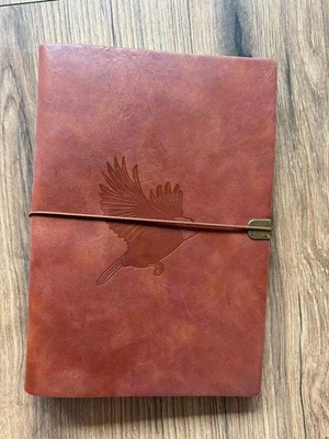 Leder Notizbuch, Vintage Tagebuch, A5 Loseblatt Buch Blanko+Liniert 