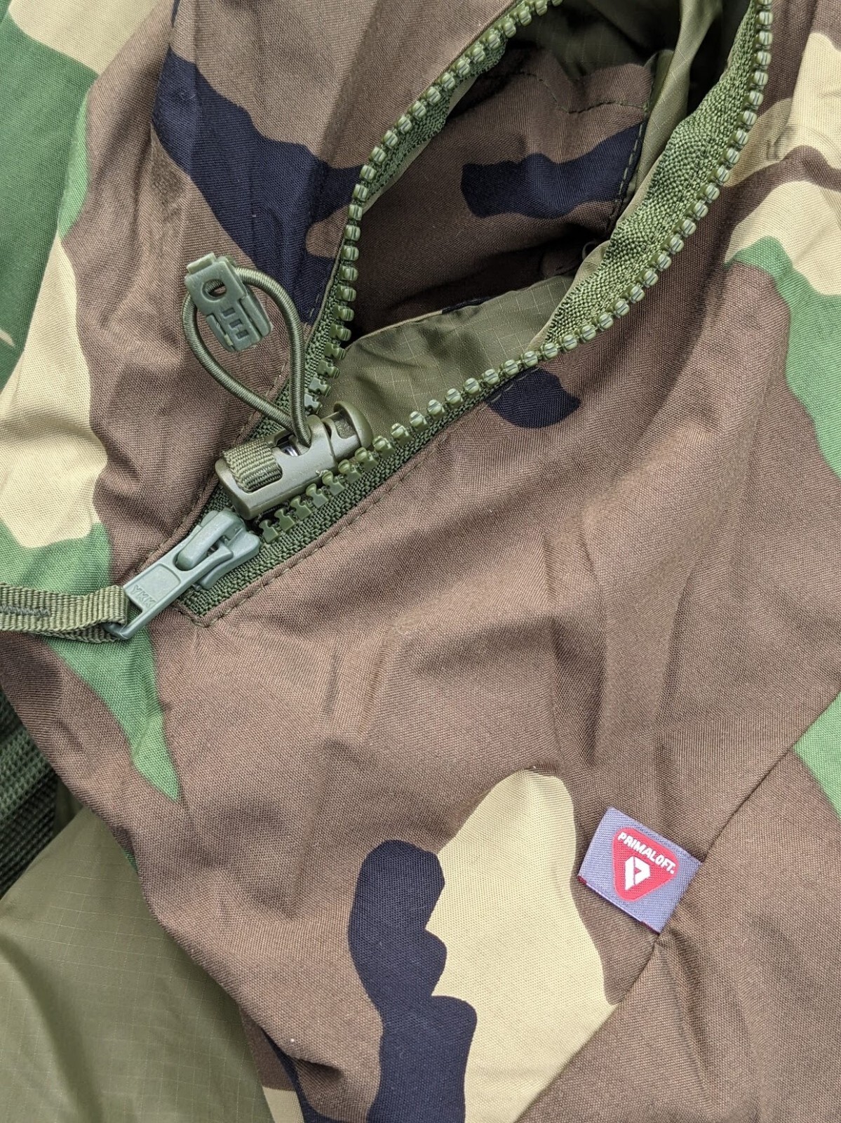 Pre-owned Us Army Military Cold Weather Parka Primaloft Jacket Ecwcs Woodland Gen 3 Lev 7 In Brown