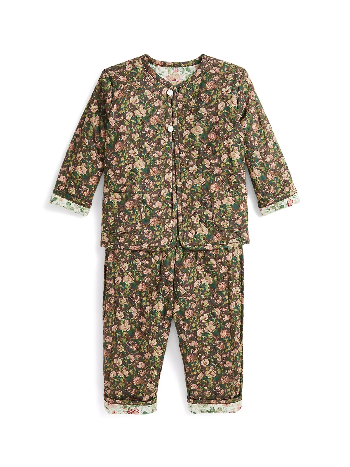 Ralph Lauren Reversible Floral Jacket & Pants Set Baby Girl's 3M Multi - 2 piece - Picture 2 of 24