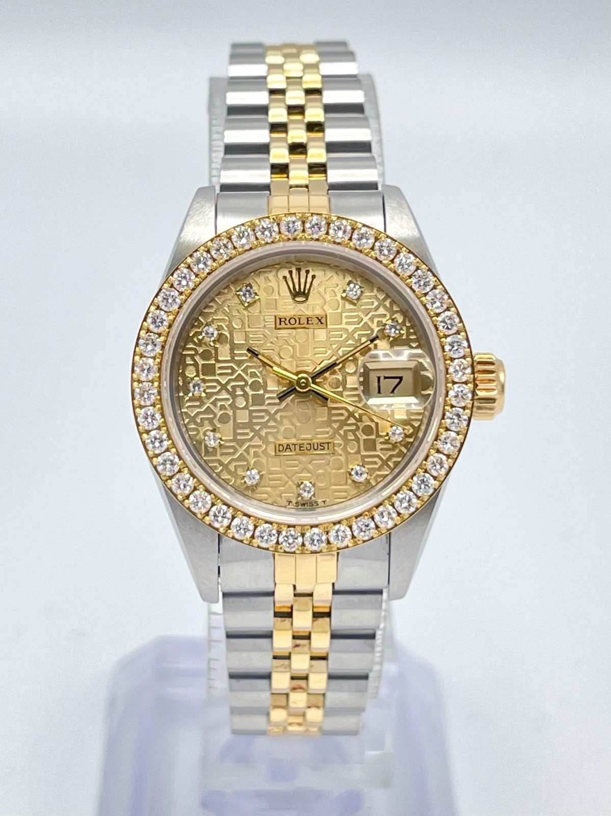 Rolex Datejust 26mm 69173 Jubilee Diamond Dial Diamond Bezel Two Tone Papers - Picture 4 of 13