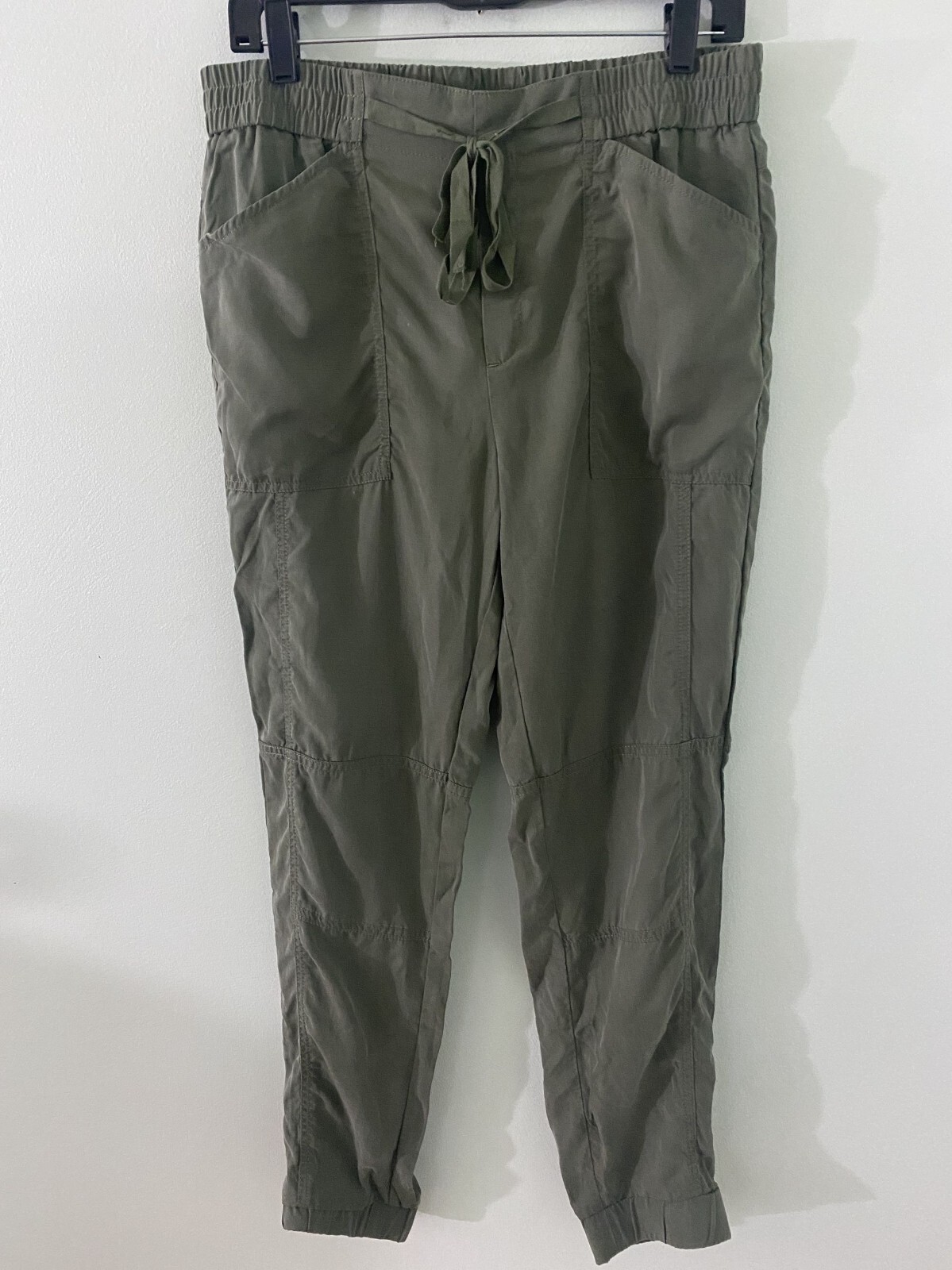 Banana Republic Womens Olive Green Drawstring Waist Pants