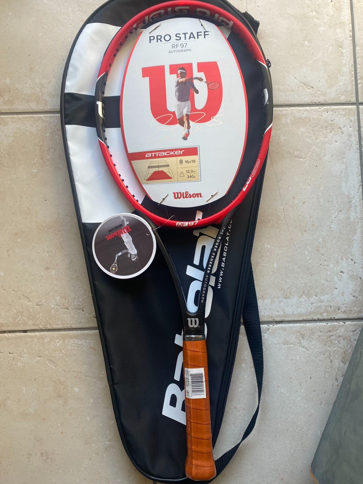 Used Roger Federer 2014 Wilson Pro Staff RF97 V10 Autograph