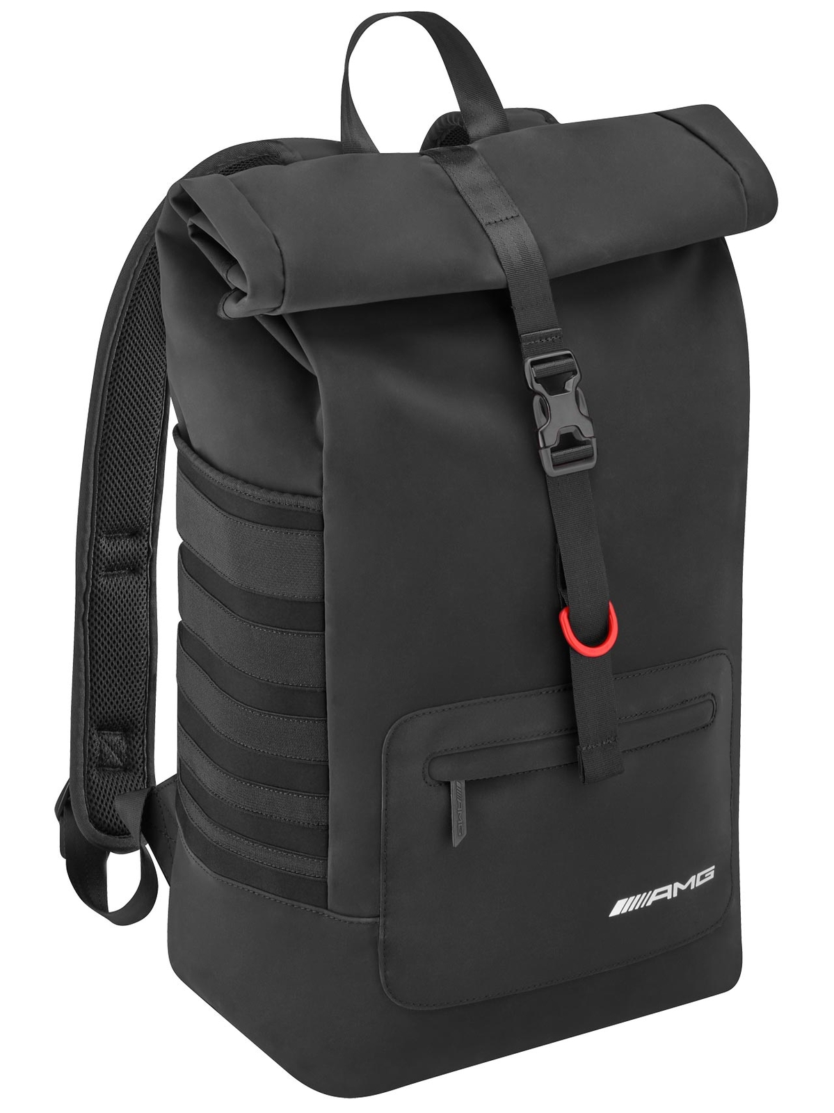 Mercedes-Benz AMG ビジネスバッグ ブラック Mercedes-Benz AMG Roll-Top Backpack Black 25L Volume