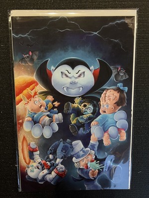 Garbage Pail Kids Origins #2 1:10 Virgin Variant Dracula Bomb Zombie Uncle Sam