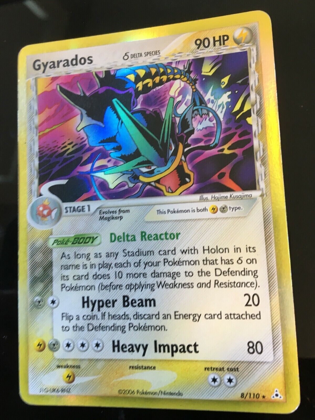 Pokemon Gyarados (Delta Species) Reverse Holo - 8/110 EX Pokemon Gyarados (Delta Species) Reverse Holo - 8/110 EX