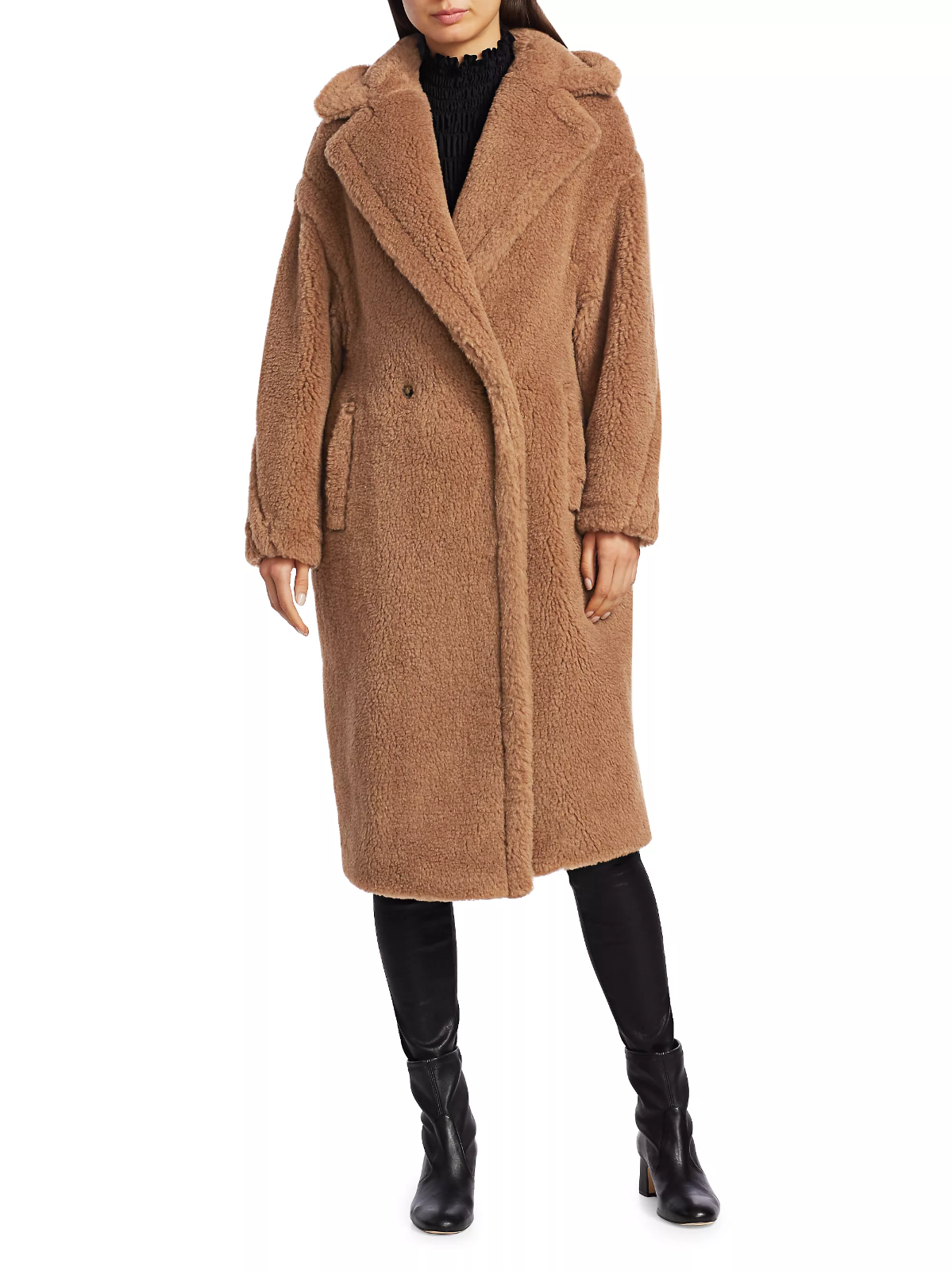 Pre-owned Max Mara Teddy Bear Icon Coat In Camel Size Xs Orig. $4390 In Beige