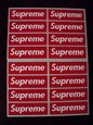 supreme box logo red sticker vinyl decal pack lot set of 16 skateboard laptop