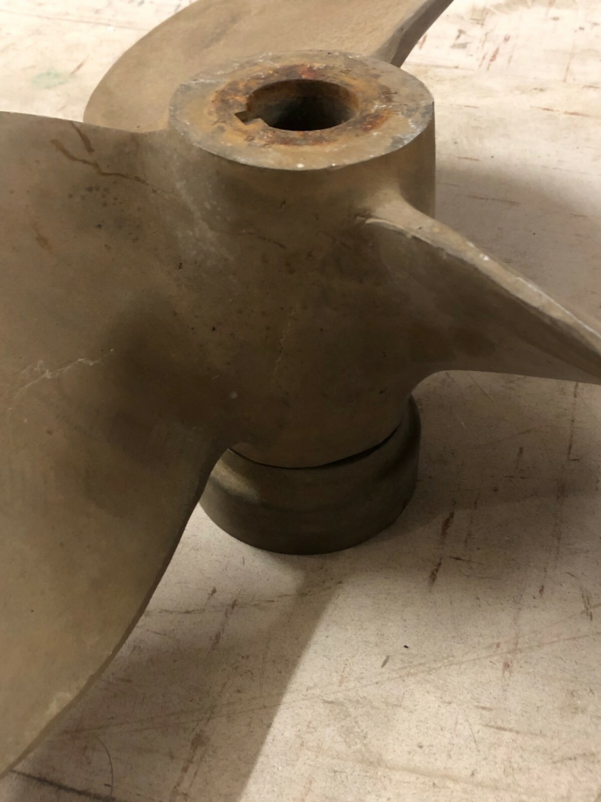 BRASS BRONZE Mixing Propeller - large 3 Blade