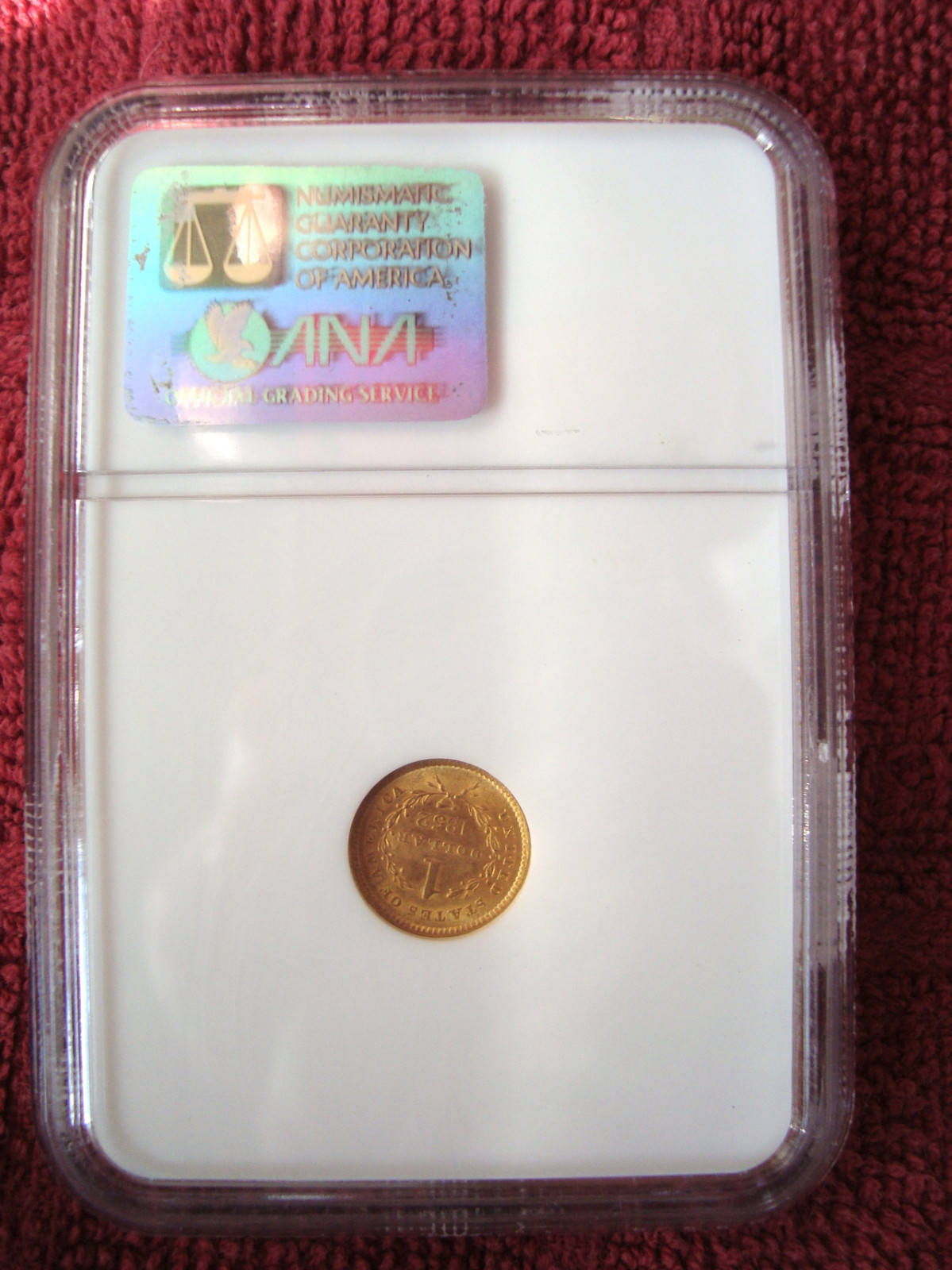 1852 G$1 GOLD DOLLAR $1 NGC MS63 GOLD COIN