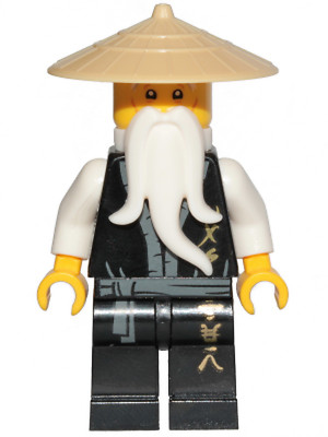 LEGO NINJAGO Minifig Wu Sensei - Legacy, Black Robe njo495 NEW original LEGO
