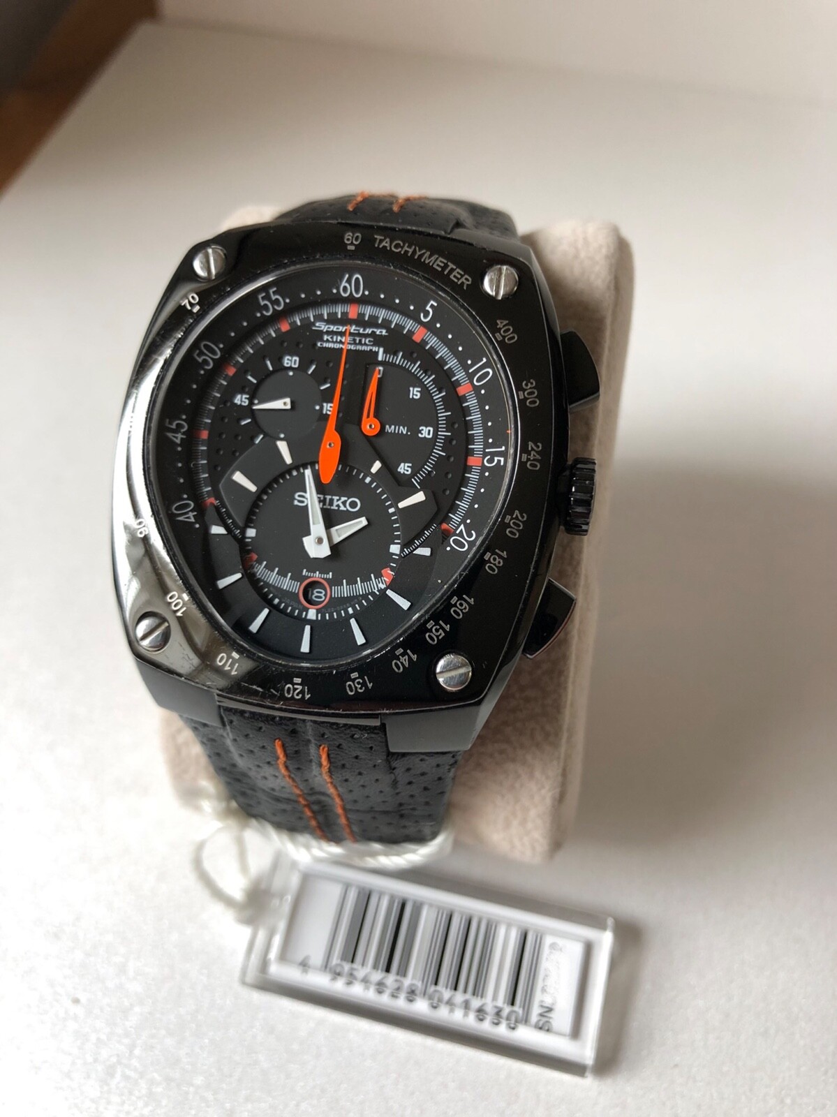 mens seiko sportura chronograph Tachometer Watch 7L220AD0 black