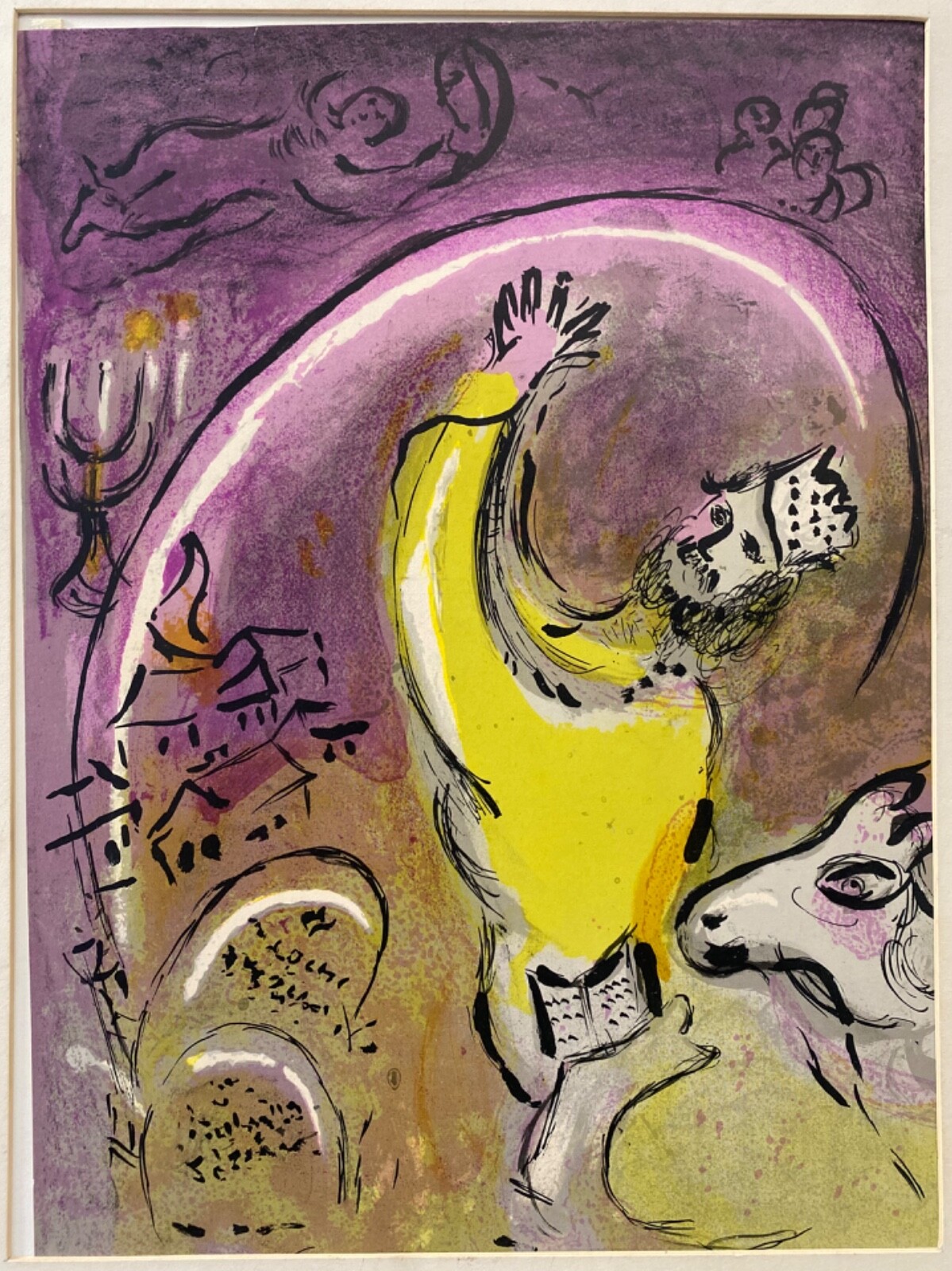🔥 RARE Vintage Old Modern Original MARC CHAGALL Lithograph