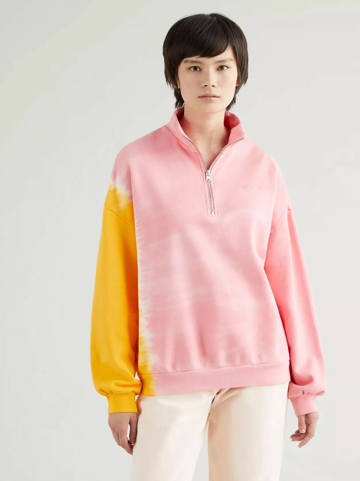 

Levis Yesterday Top Womens Kumquat Peony Sportswear Спортивная толстовка, Розовый