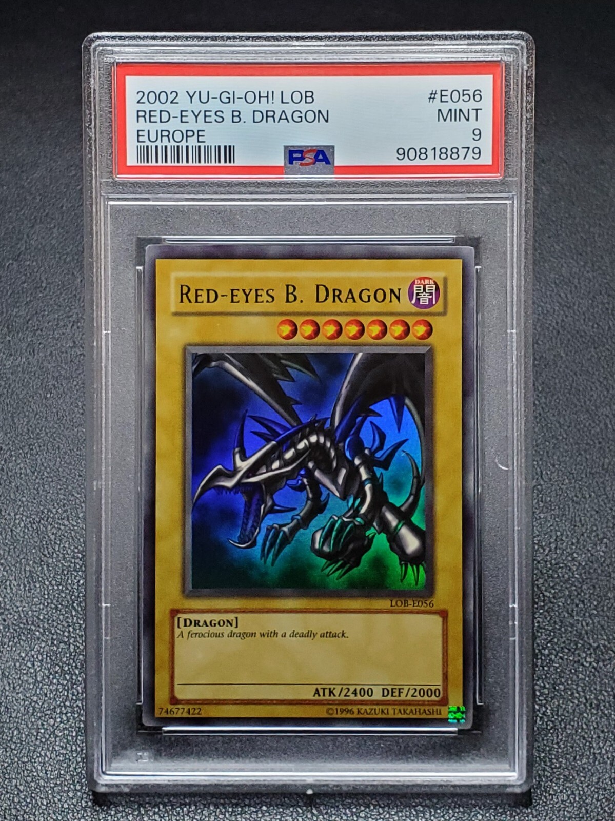 R&B CD4枚 Mega Rare!!! 2002 Yugioh LOB-E056 Red-Eyes B. Dragon Ultra Rare Unlimited
