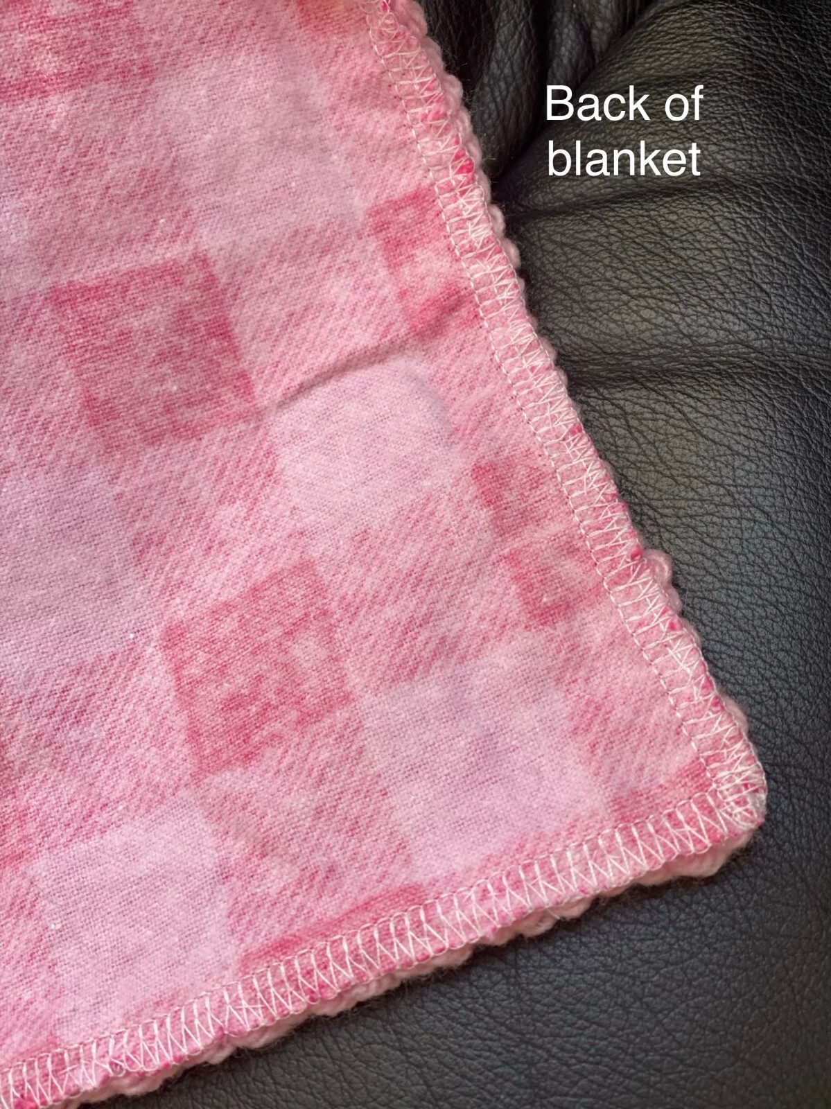 Pink Plaid baby blanket - handmade -  flannel - name option