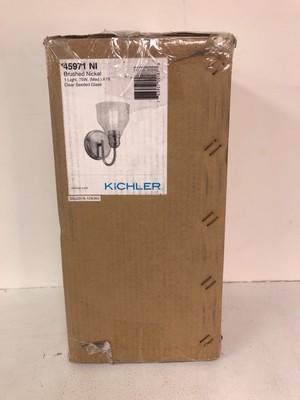 Kichler Avery 5.5-in W 1-Light Brushed Nickel Transitional Wall Sconce