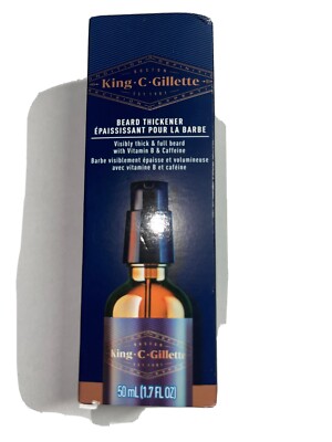 King C. Gillette Beard Thickener formulated with Vitamin B complex and Caffeine