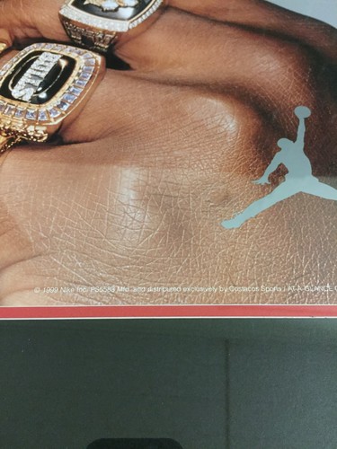 ORIGINAL NIKE MICHAEL AIR JORDAN 6 RINGS POSTER 1999 COSTACOS BULLS 23 x 35