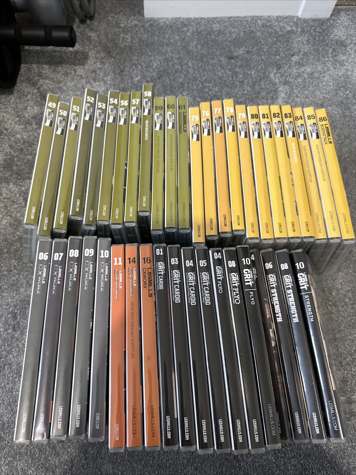 レズミルズBODYCOMBAT CD&DVDセット50-59 ※51除く レズミルズBODYCOMBAT CD&DVDセット50-59 ※51除く（レズミルズ