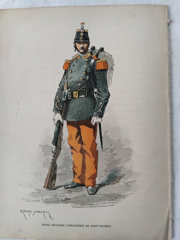 Militaria Armee Ecole V Saint Cyr Saint Maixent Joinville Gravures Dumaresq NÂ°29