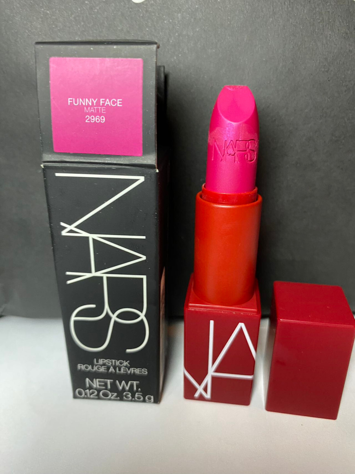 口紅 ACE YOUR FACE LOOK IN A BOX:NEUTRAL Nars Lipstick FUNNY FACE Rouge A Levres Full Size 0.12 oz / 3.4 g