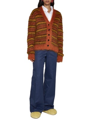 Pre-owned Marni Cardigan In Lobster