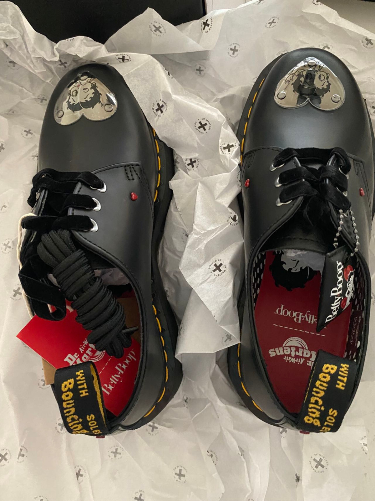 Dr. Martens x Betty Boop 1461 Platform Shoes US8 NIB | eBay