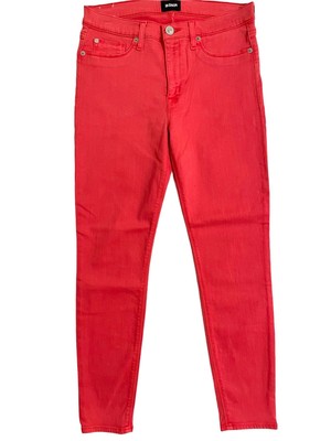 Hudson Jeans Natalie  Midrise Ankle Super Skinny Jeans Red Currant SZ 30 NWT