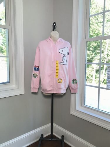 Peanuts 🥜 Snoopy Zip Up hoodie Extra Small | eBay