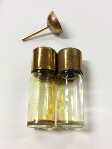 Vintage Perfume Bottle Travel Set With Leather Case And Funnel