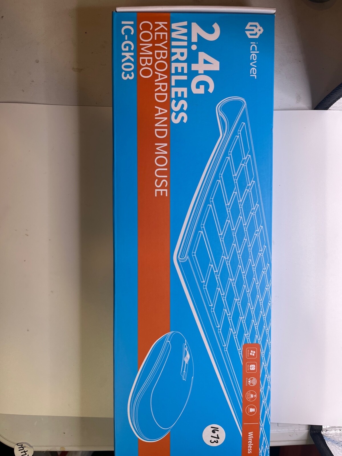 And Mouse Combo Ic-gk03 Silver / White