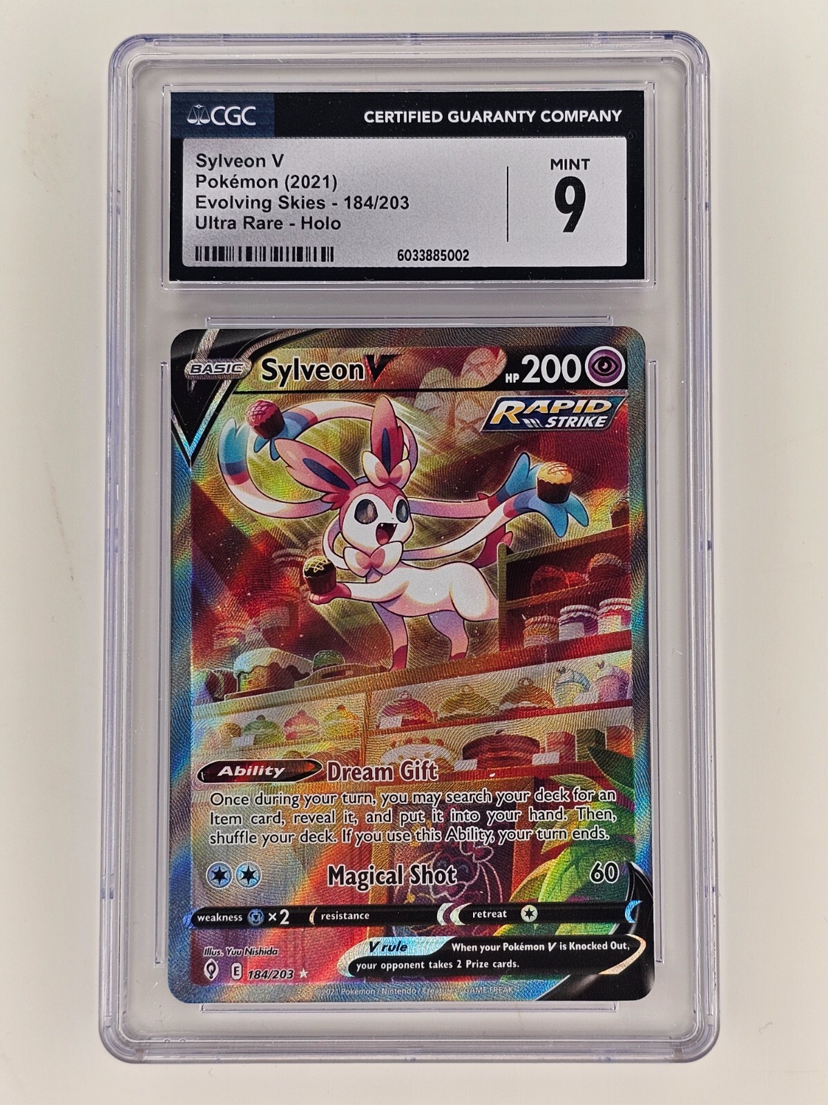 ニンフィアV UR [184/203]英語版 Sylveon V (Alternate Full Art) 184/203 Swsh07: Evolving