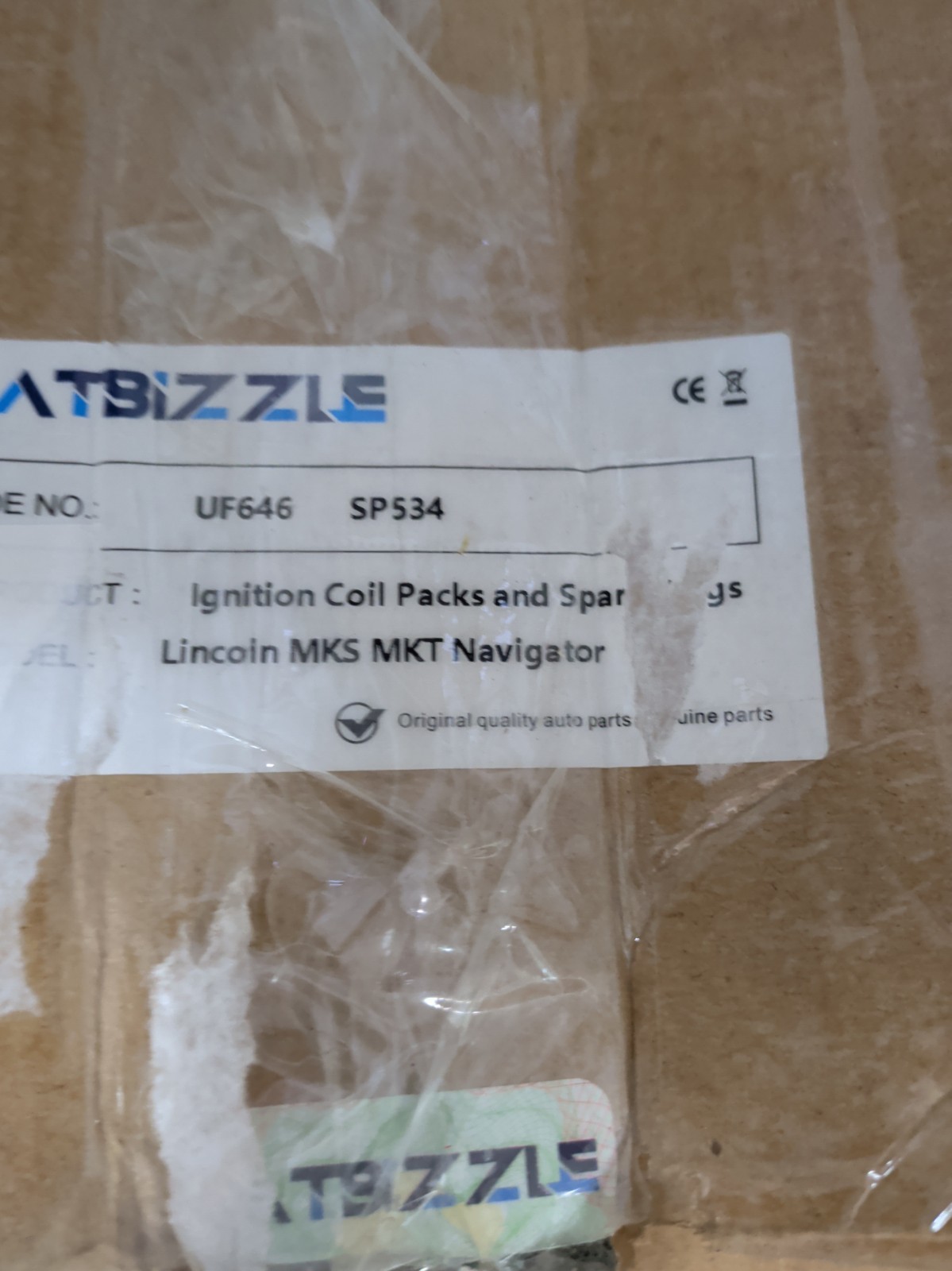 6 Ignition Coil & Spark Plug For  MKS MKT Navigator BL3Z-12029-A