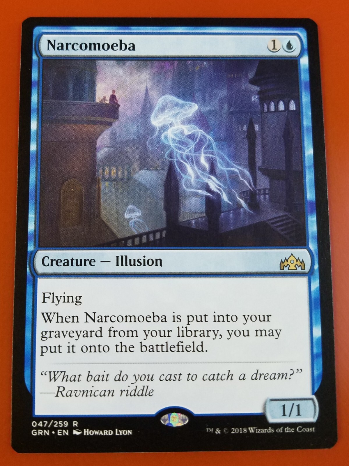 Narcomoeba 1x FOIL GRN MTG Guilds of Ravnica Rare MINT blue Narcomoeba 1x FOIL GRN MTG Guilds of Ravnica Rare MINT blue