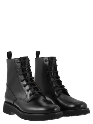 Pre-owned Church's Nanalah L - Semi-gloss Calfskin Ankle Boot In Black