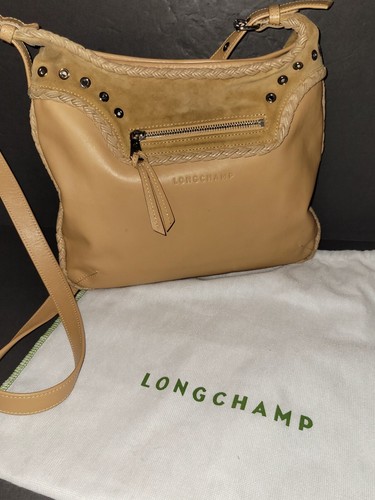 LONGCHAMP Kate Moss Collab Beige Chamois Leather & Suede
