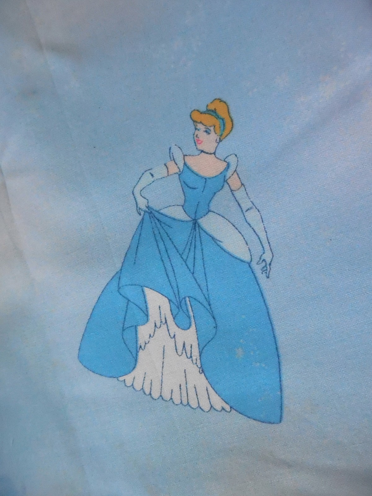 Pretty Blue Cinderella Princess Fabric - 3 Yards Cotton Fabric