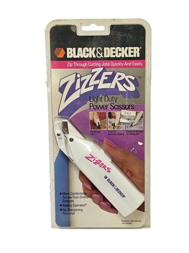 Black and Decker Zizzers Light Power Scissors Battery Operated Crafting ZZ1WH