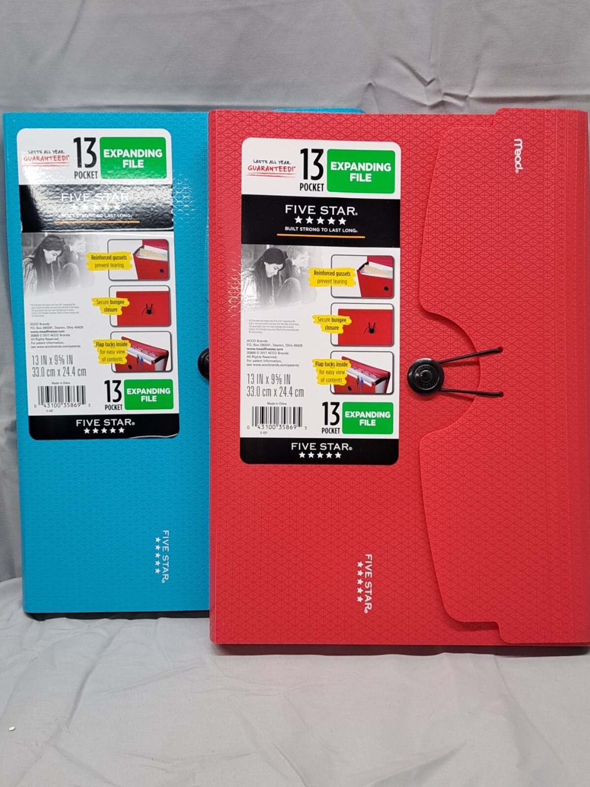 Mead Expanding File Folder Five Star Pocket Folder With Tabs