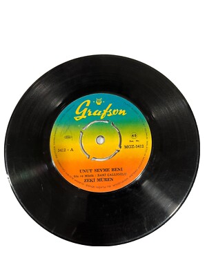 RARE TURKISH VINYL Zeki Müren A- Unut Sevme Beni / B- Bir Ateşim Yanarım