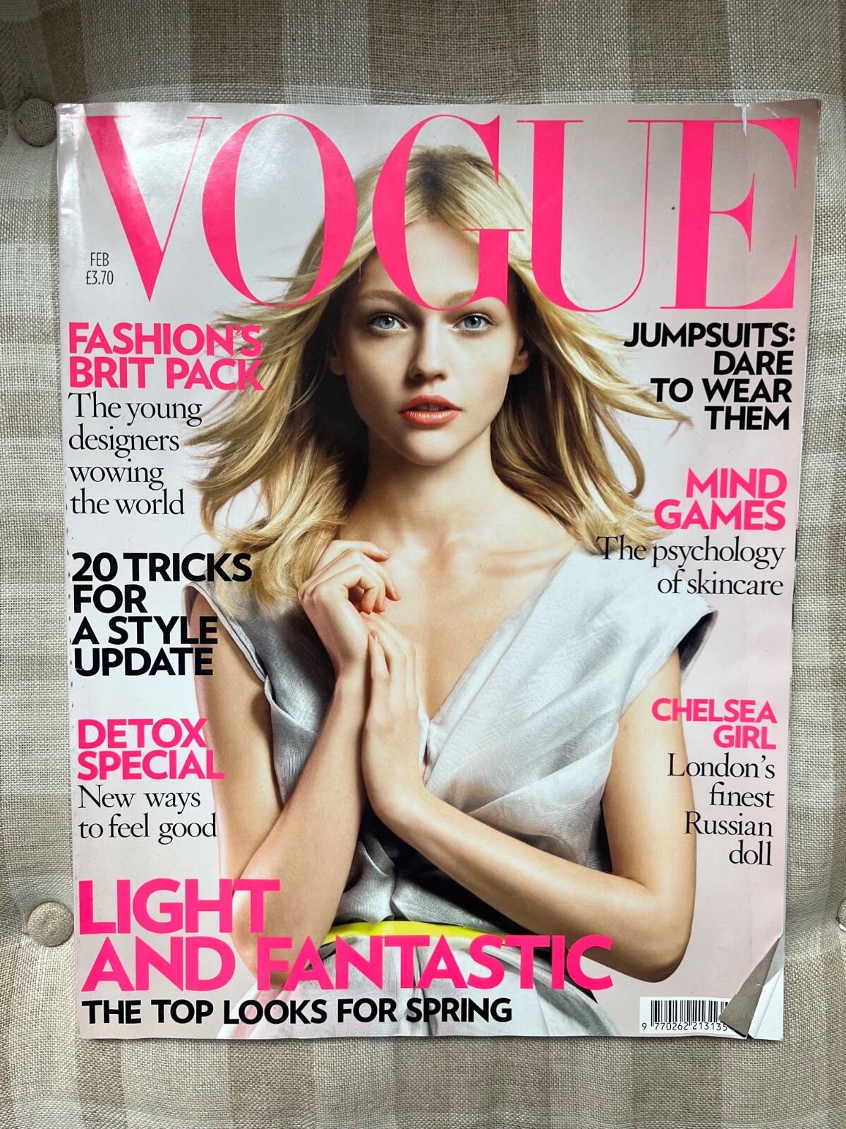 Vogue British Magazine February 2008 Sasha Pivovarova