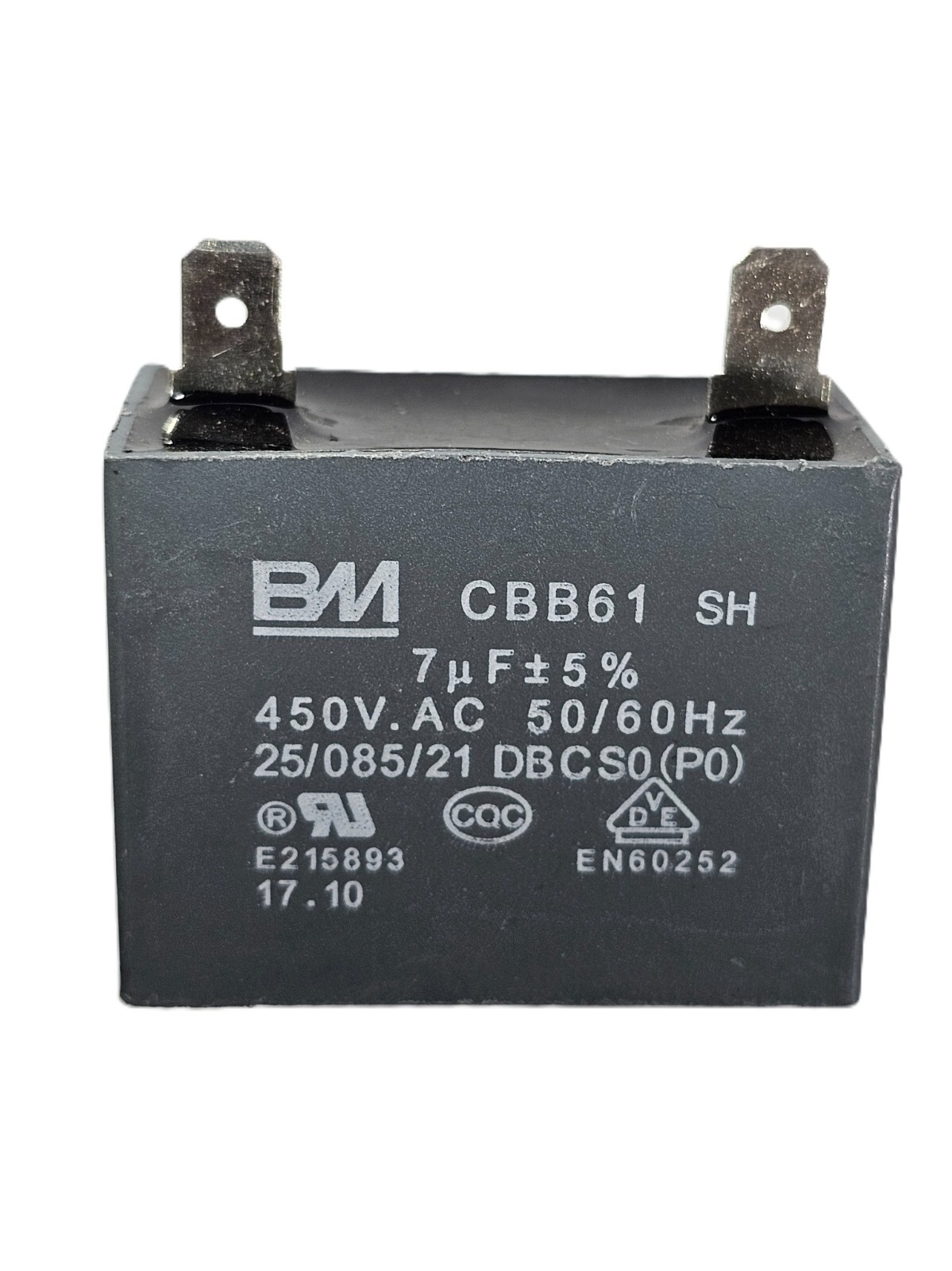 その他 Ccfviojnbbbv CBB61 motor fan start capacitor 7uF 450V BM single