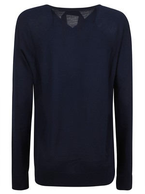 Pre-owned N°21 N.21 Logo Patch Detail Jumper In Blu