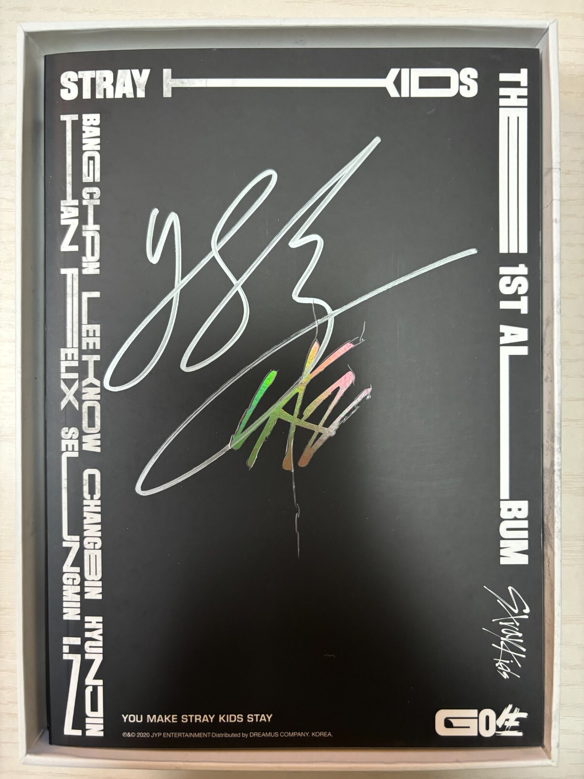 STRAY KIDS [GO LIFE] FELIX Autographed Signed Album