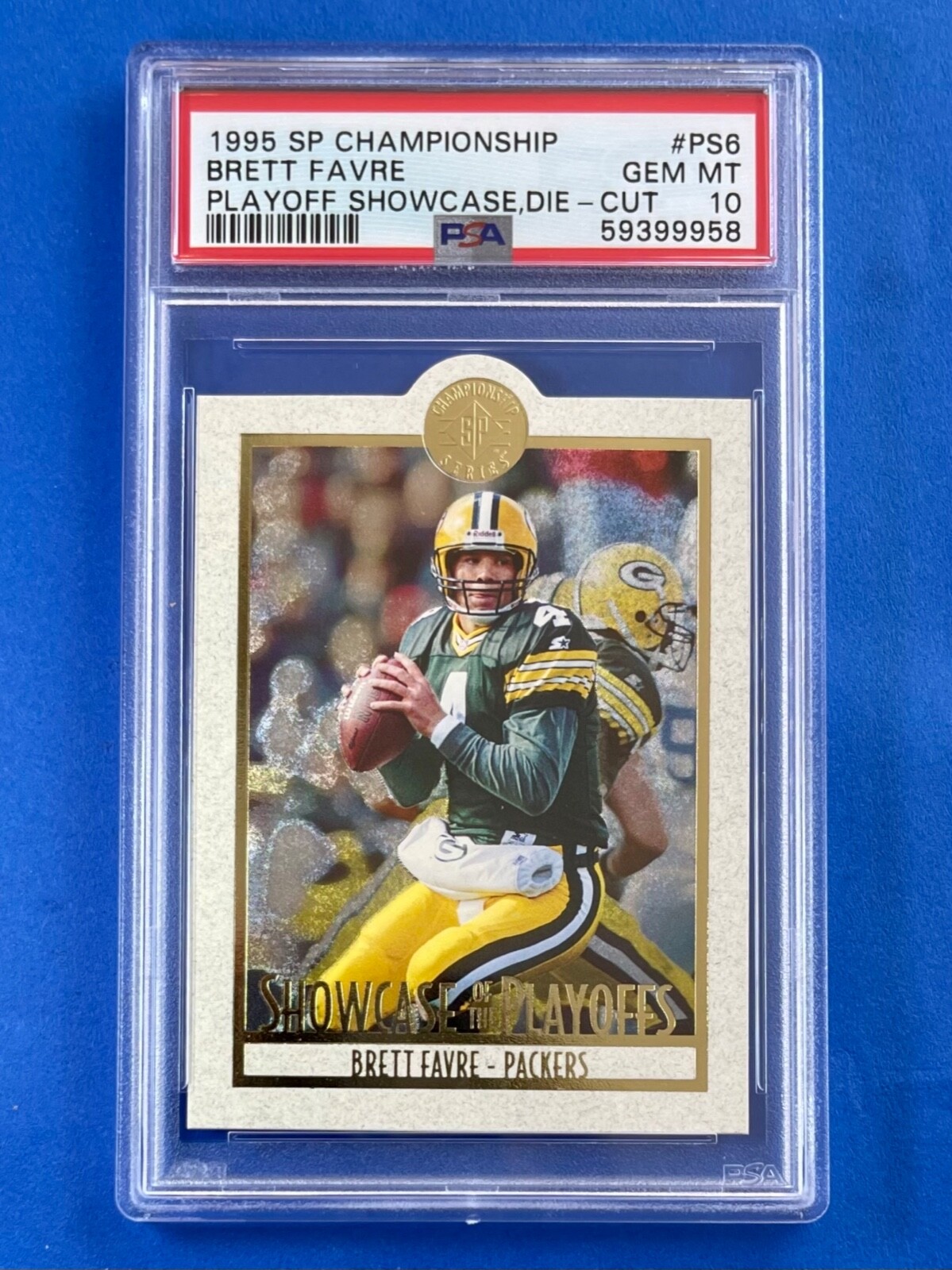 1995 SP Championship Brett Favre Die-Cut Showcase Playoffs