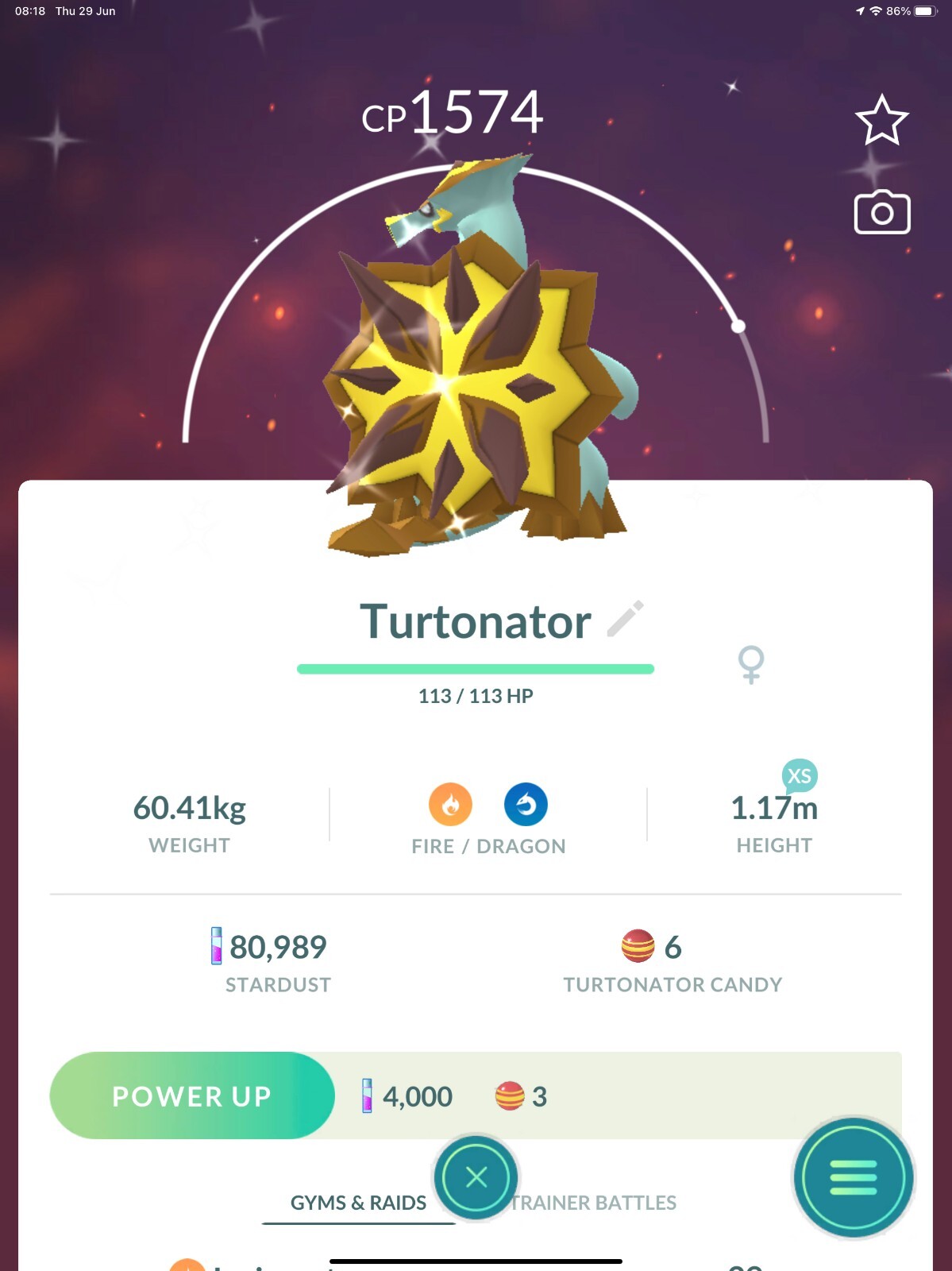 Shiny Turtonator 80kStardust - P T C - Read Description | eBay Shiny Turtonator 80kStardust - P T C - Read Description | eBay