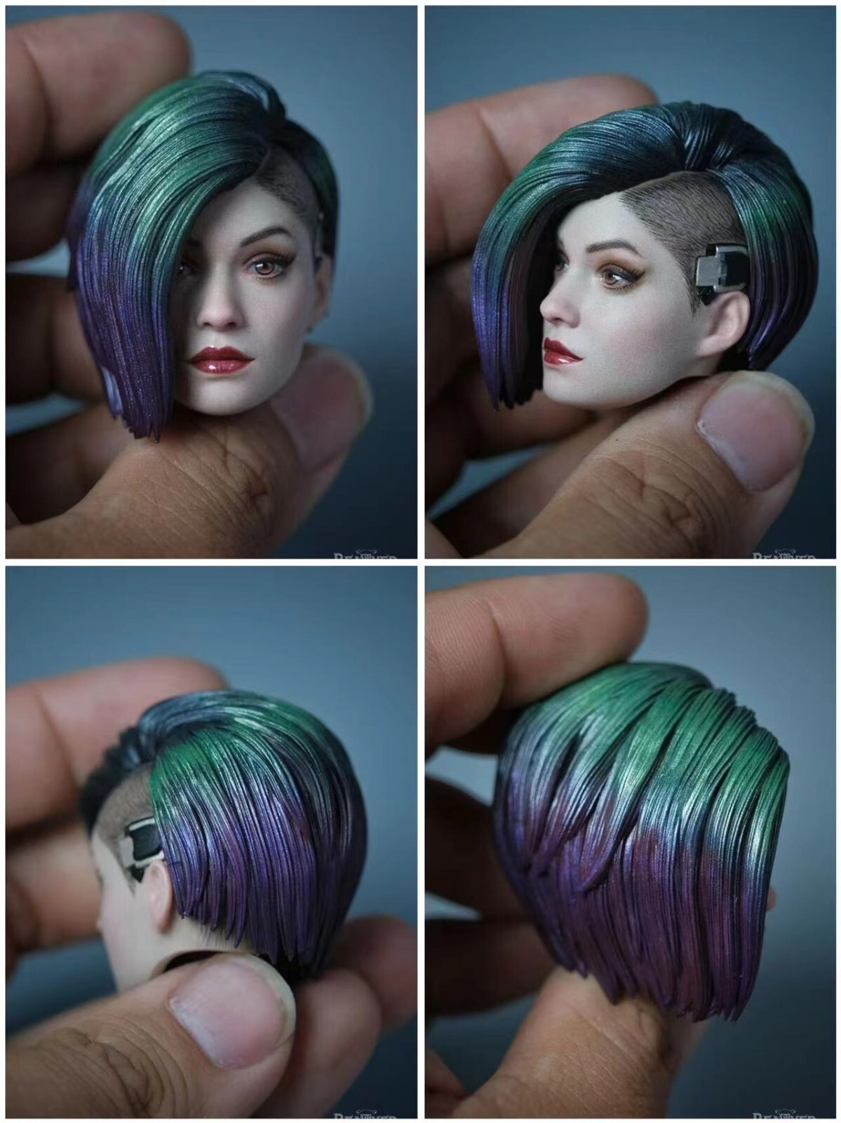 custom 1/6 Cyberpunk 2077 Judy Alvarez head Model for 12
