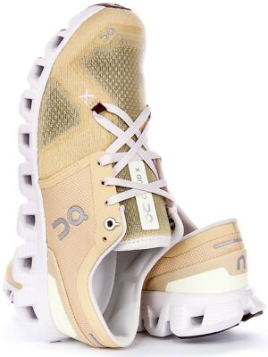 Pre-owned On Running Cloud X 3 Ultralight Fast Savanah Womens Sneaker Sand Us 5 - 11
