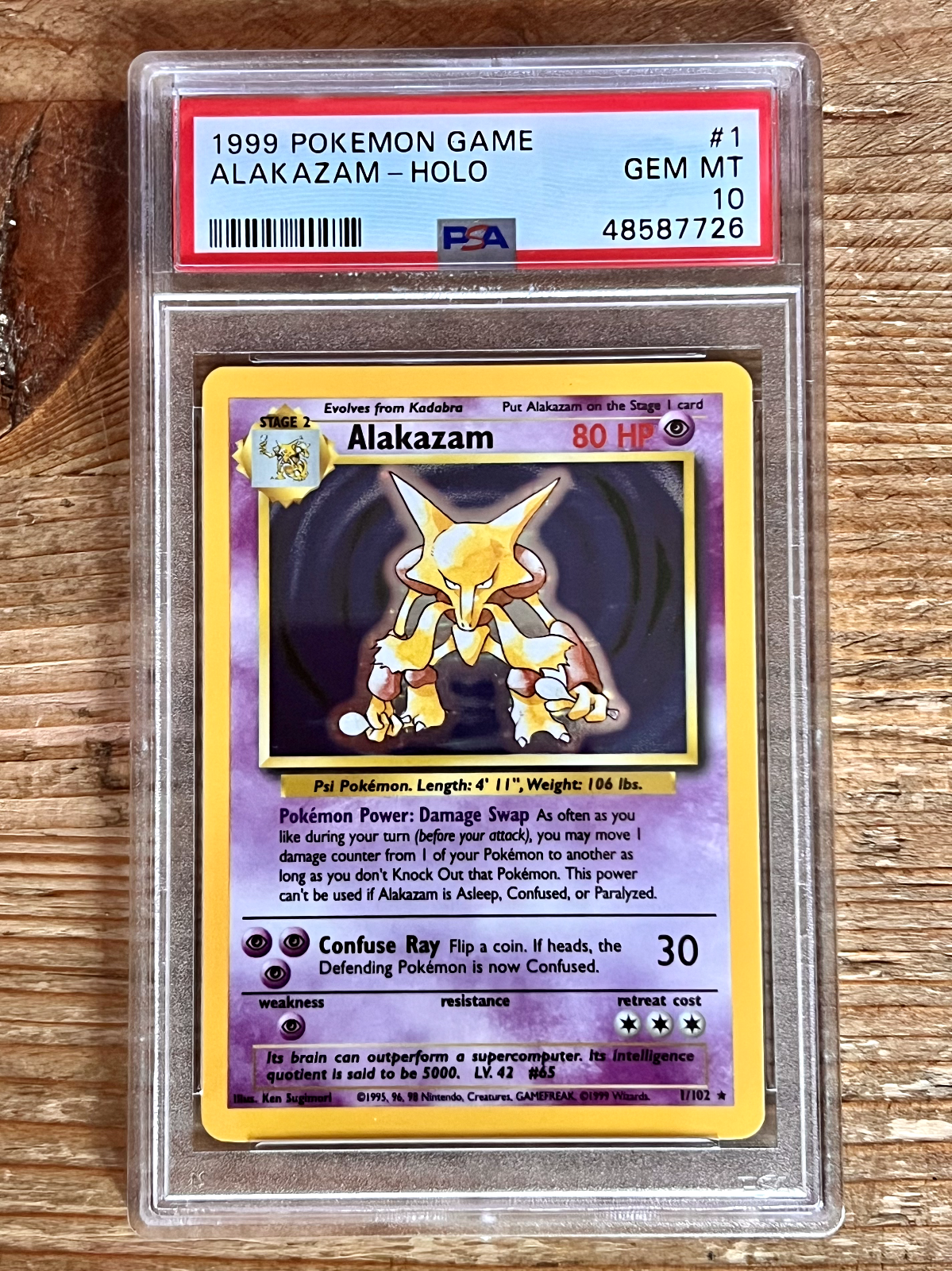 Amazon.com: Pokemon - Alakazam (1) - Base Set 2 - Holo